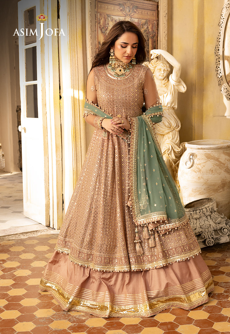 Asim Jofa Designers Limited Edition Ajnbd-03 Embroidered Chiffon 3 Pcs