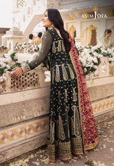 Asim Jofa Shehnai Festive Pret Ajshp-11 Embroidered Raw Silk Stitched 3 Pcs