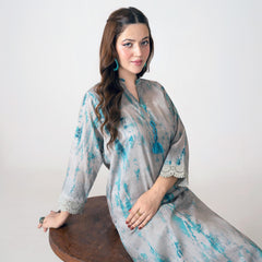 Ahlam By Safa Textile Dye&Dye Kurta With Trouser