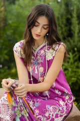 The Secret Garden Hemline By Mushq Unstitched 3 Piece Summer Suit-05-A-Mystic Rose