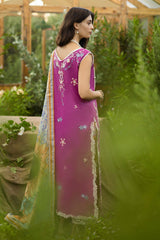 The Secret Garden Hemline By Mushq Unstitched 3 Piece Summer Suit-05-A-Mystic Rose