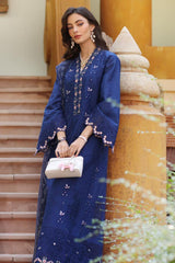 Noor By Saadia Asad Unstitched 3 Piece Eid Luxury Laserkari Suit-05-B