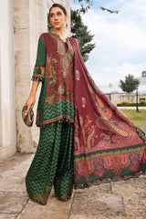 M Prints By Maria B Unstitched 3 Piece Cambric Fall Edit Suit-MPT-2305-B