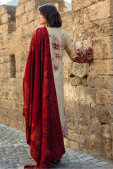 Broadway By Mushq Unstitched 3 Piece Winter Suit-MWI-05-Fallen Hearts