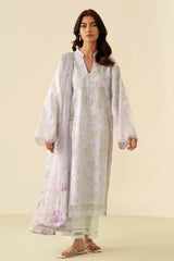 Daffodils By Seran Unstitched 2 Piece Lawn Suit-05-Illy