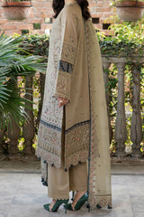 Bahaar by Farasha Unstitched 3 Piece Emb Lawn Suit-05-Whimsical Sage