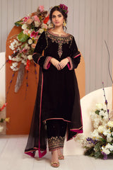 Makhmal By Zaaviay Stitched Phulwari (Three Piece)