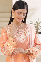 Dressline Meher  Stitched 3 Piece Emb Self Lawn Jacquard Collection