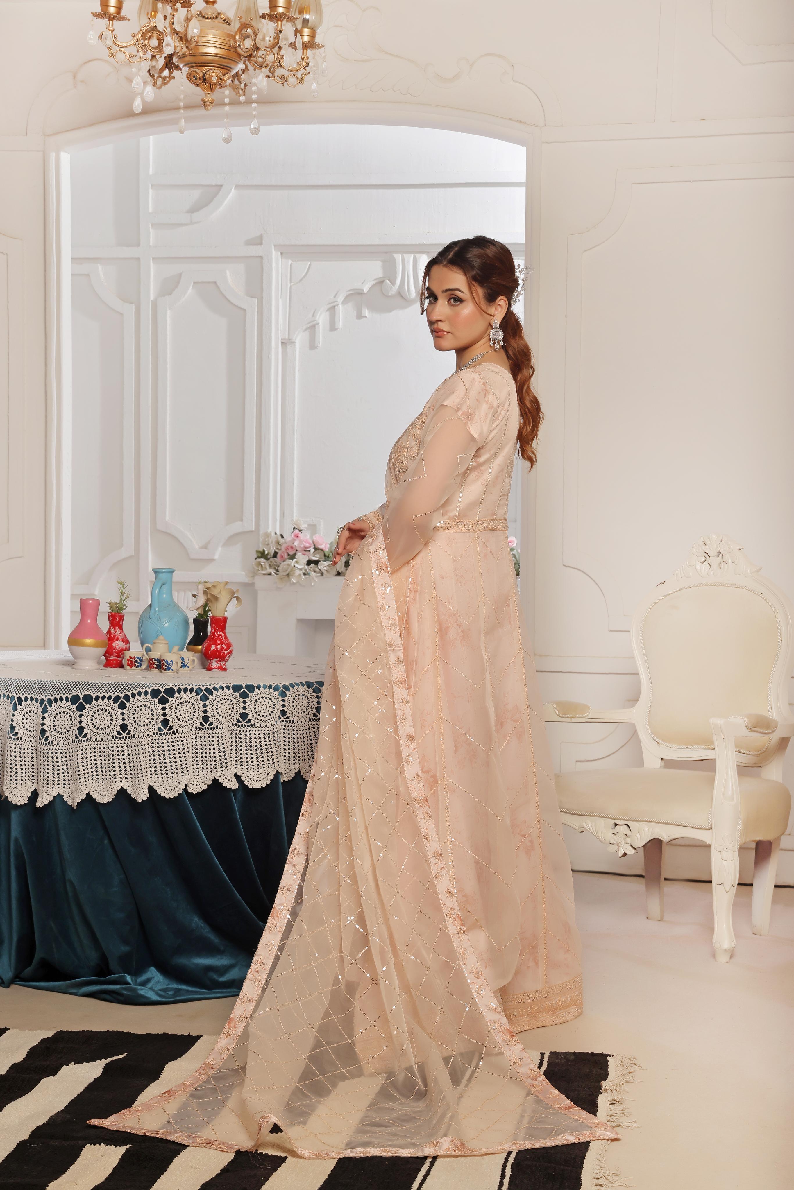 Dressline Launching New Semi Stitched 3 Pc Luxury Emb Organza Maxi Collection 2025