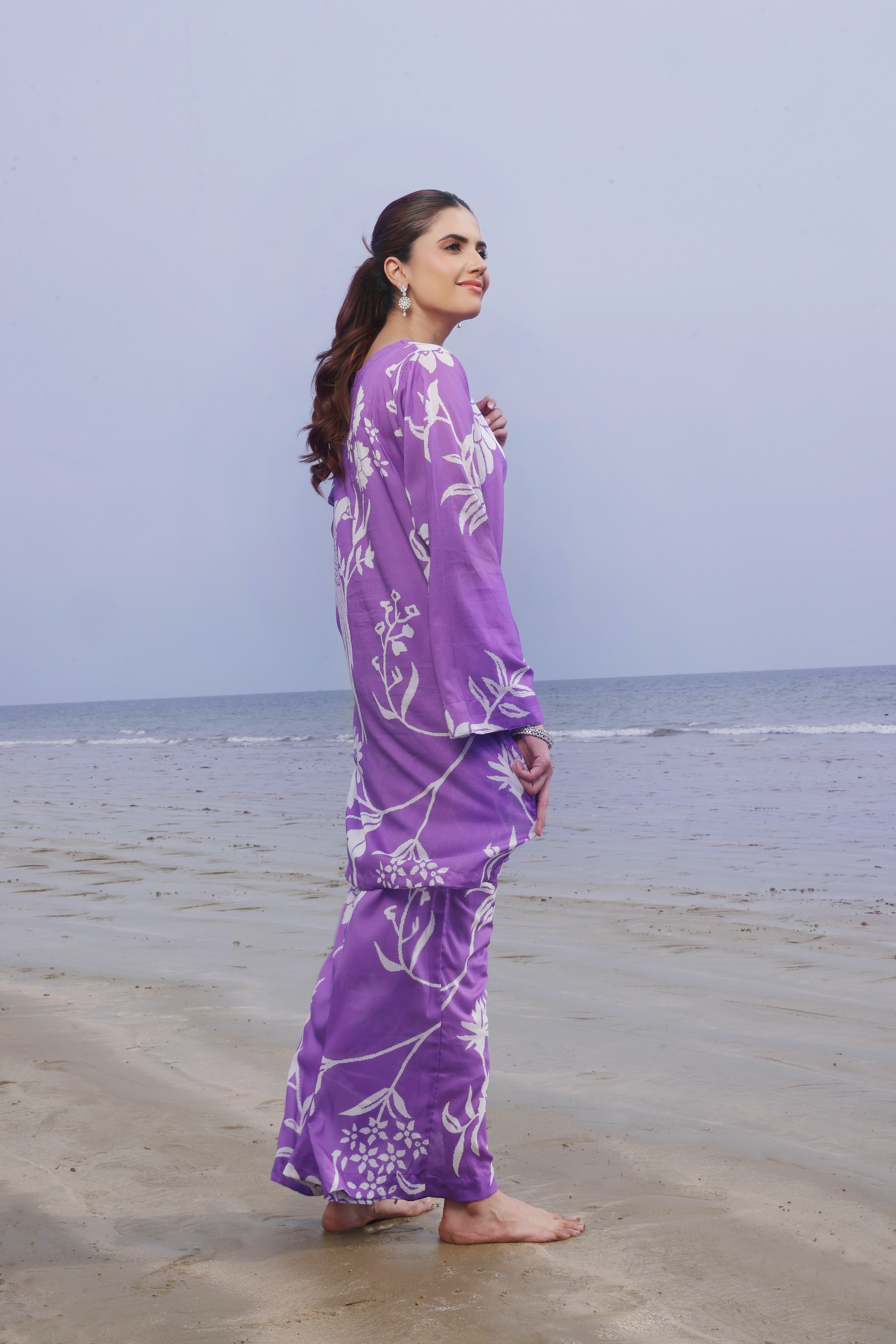 Whisper Wind By Feathers Unstitched 2 Piece Printed Lawn Collection'2025-MYSTEN-FT513