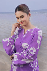 Whisper Wind By Feathers Unstitched 2 Piece Printed Lawn Collection'2025-MYSTEN-FT513
