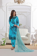Midnight Murmurs By Feathers Lawn Suit-TWINKLE-FT480