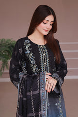 Dressline Launching New Unstitched  3 Pcs Premium Chikankari Emb Digital Printed Bana Dora Lawn Collection