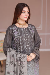 Dressline Launching New Unstitched  3 Pcs Premium Chikankari Emb Digital Printed Bana Dora Lawn Collection