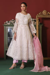 3 PIECE - EMBROIDERED ORGANZA MEXI 648J - Dressline Fabric