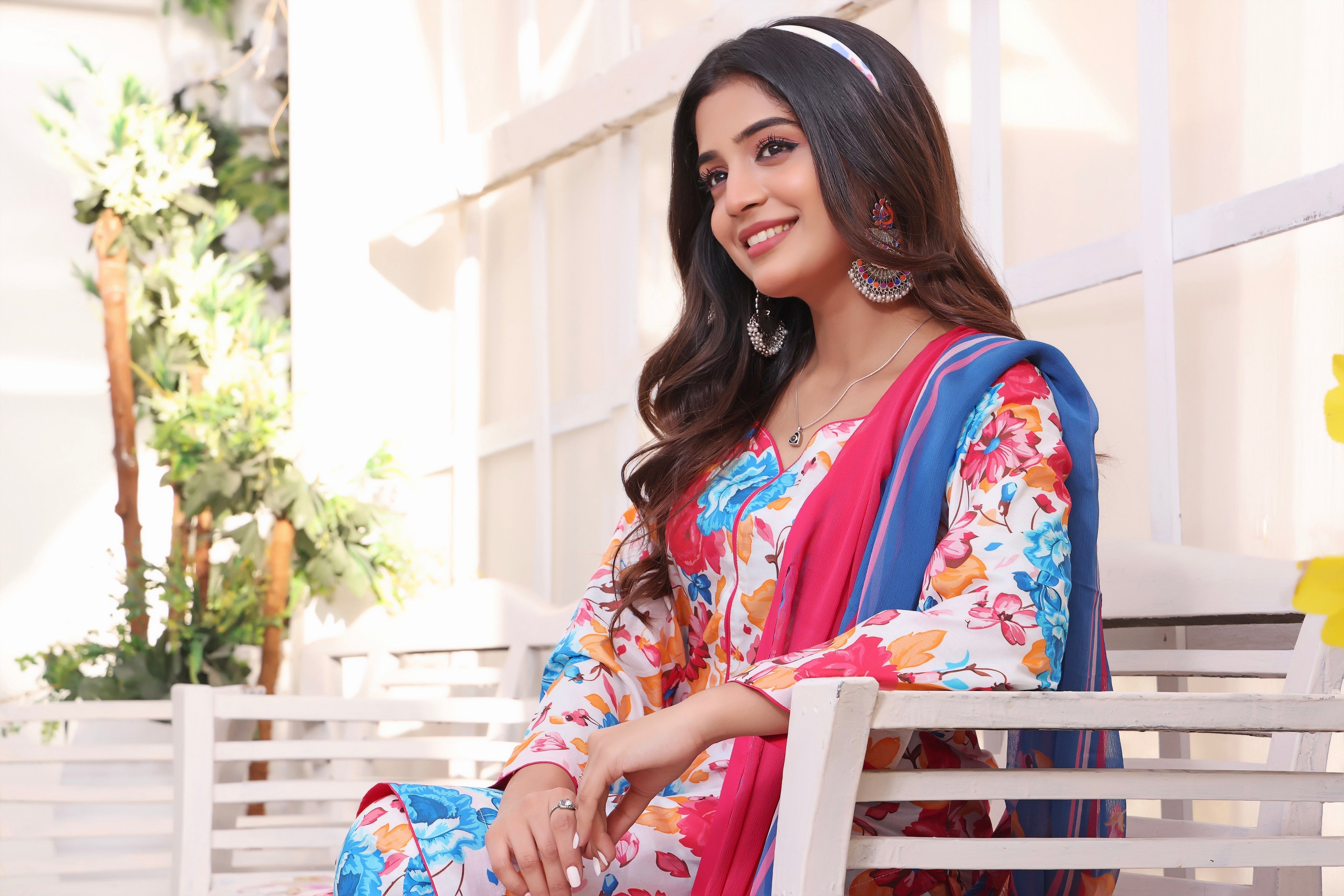 Feathers Unstitched 3 Piece Summer Collection-AFSANA-FT192