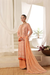 Tasbeena By Dressline Semi Stitched 3 Piece Luxury Chiffon Formals Collection'2025-Dressline > 43