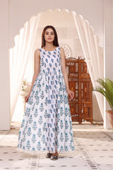 Feathers Unstitched 2 Piece Digital Printed Lawn Summer Suit-NORA-FT517