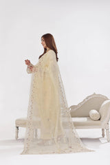 Dressline New Un Stitched 3 Pcs Premium Chikankari Emb Check Lawn Digital Printed Collection