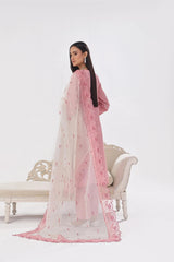 Dressline New Un Stitched 3 Pcs Premium Chikankari Emb Check Lawn Digital Printed Collection