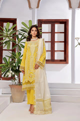 Dressline New Un Stitched 3 Pcs Premium Emb Chikankari Doriya Lawn Collection