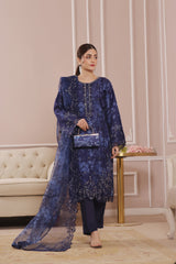 Sharjeena By Dressline Semi Stitched 3 Piece Organza Formals Collection'2025-sharjeena-D-semi-Stitched-purple