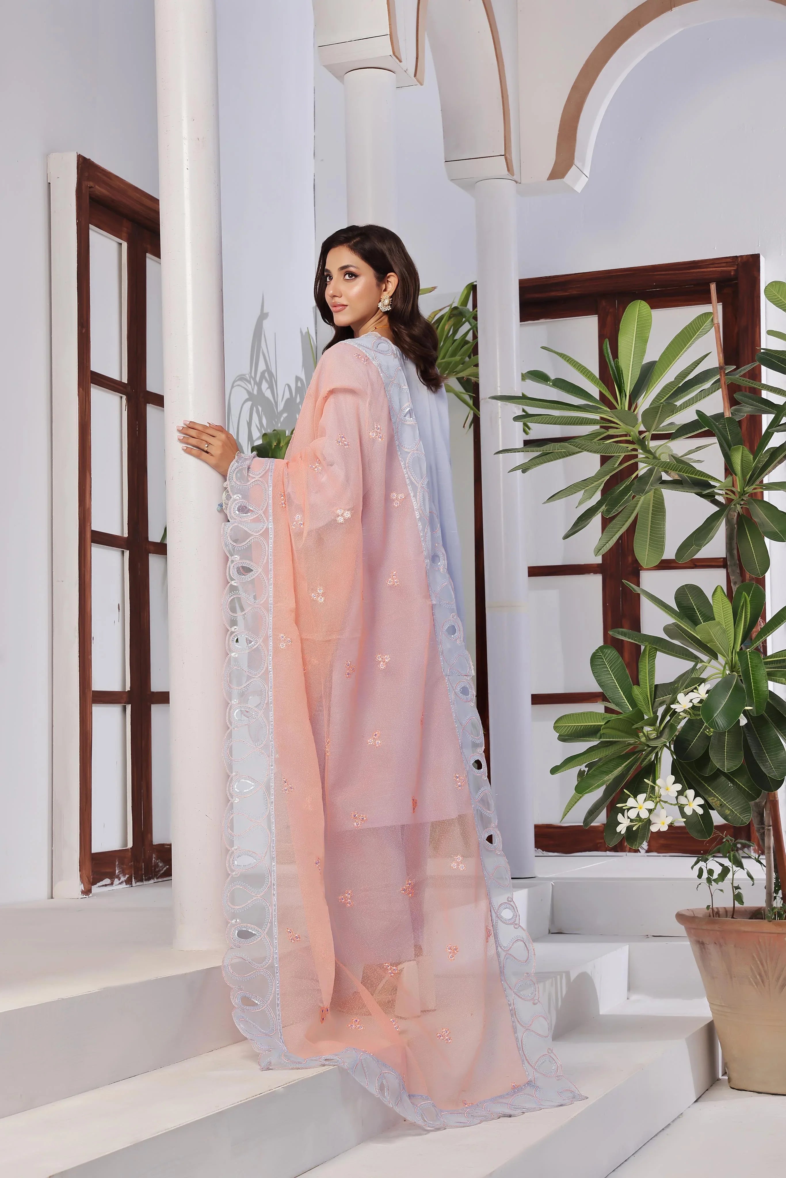 Dressline New Un Stitched 3 Pcs Premium Emb Chikankari Doriya Lawn Collection