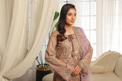 Dressline Launching New Un Stitched 3 Pcs Emb Lawn Zari Collection
