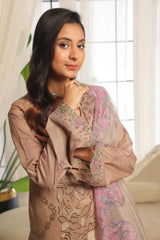 Dressline Launching New Un Stitched 3 Pcs Emb Lawn Zari Collection