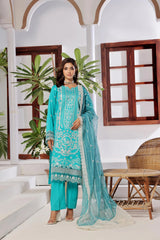 Dressline New Un Stitched 3 Pcs Premium Emb Chikankari Doriya Lawn Collection