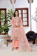 Dressline New Un Stitched 3 Pcs Premium Emb Chikankari Doriya Lawn Collection
