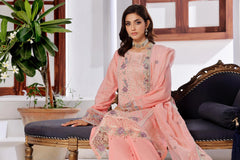 Dressline New Un Stitched 3 Pcs Premium Emb Chikankari Doriya Lawn Collection