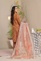 Dressline 3 Piece Emb Laserkari Lawn Suit 543