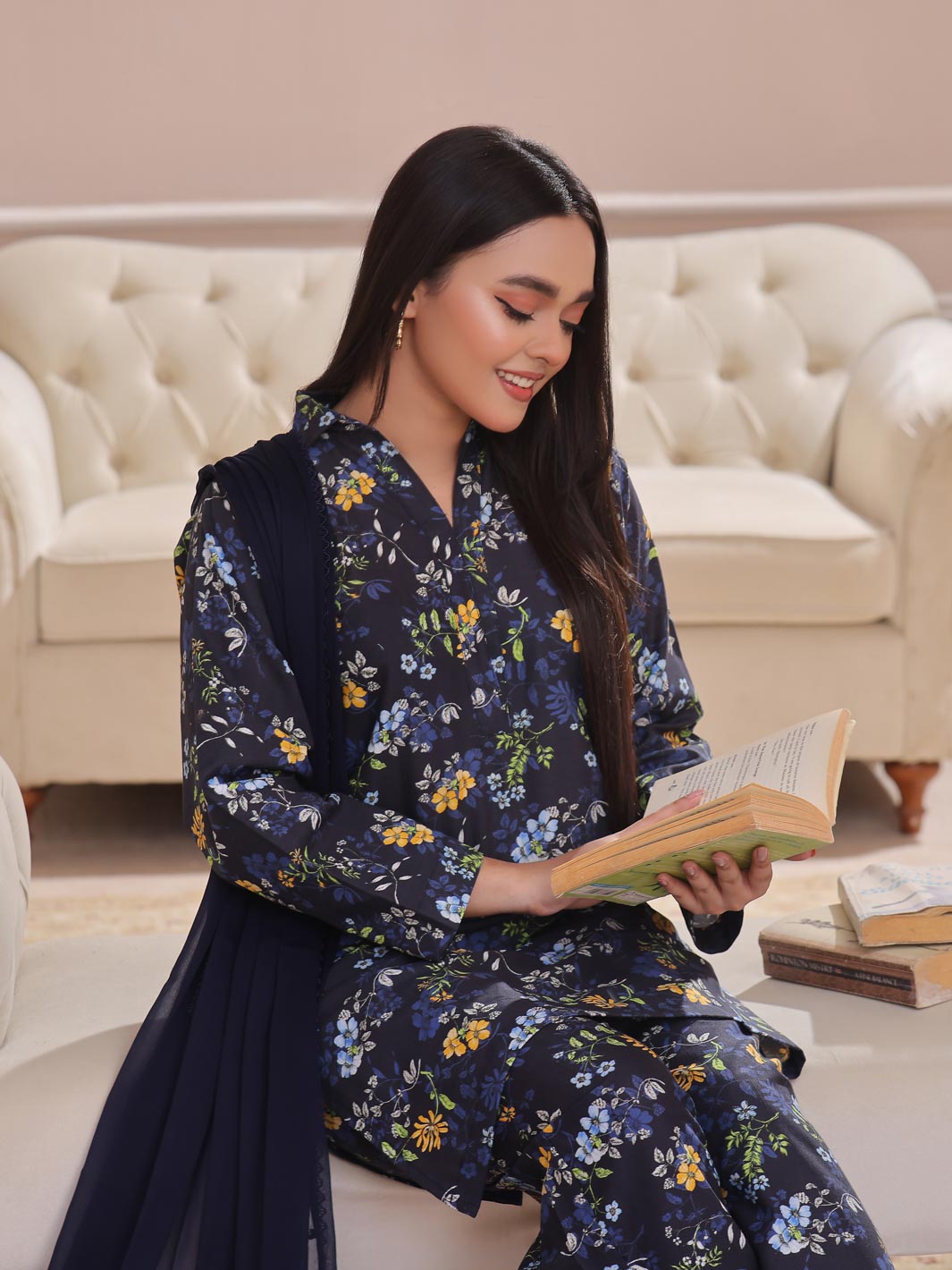 TNG Stitched 3 Piece Khaddar Collection'2024-Walija