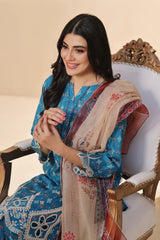 Dressline 3 Piece Emb Laserkari Lawn Suit 543