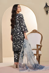 Dressline 3 Piece Emb Laserkari Lawn Suit 543