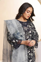 Dressline 3 Piece Emb Laserkari Lawn Suit 543