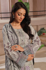 Dressline Launching New Unstitched 3 Pcs Premium Chikankaridigital Printed Lawn Collection