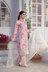 Esfir By Dressline Stitched 3 Piece Summer Collection'2025-esfir-stitched-ivory-rose