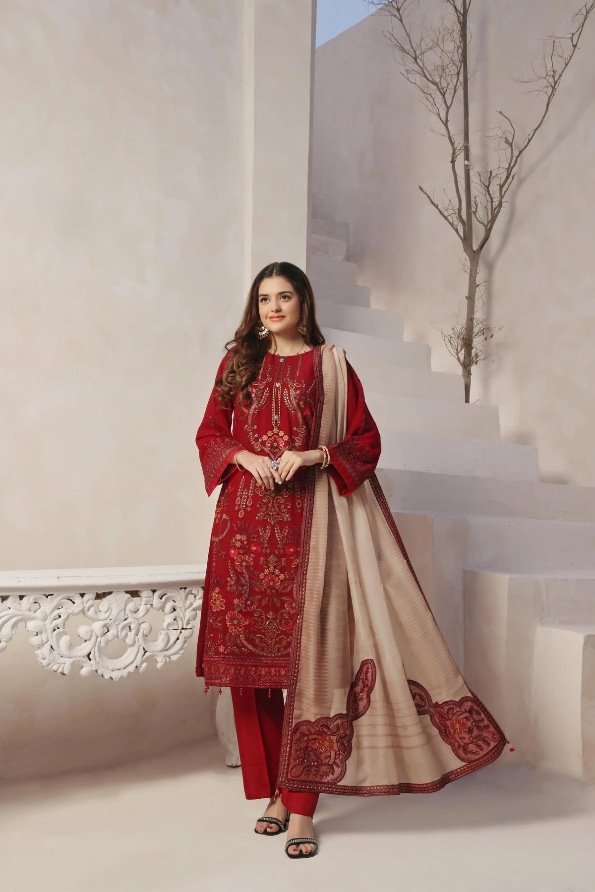 Dressline Launching New Semi Stitched 3 Pcs Emb Luxury Chiffon Collection