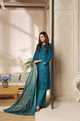 Dressline Launching New Semi Stitched 3 Pcs Emb Luxury Chiffon Collection
