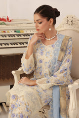 Zarnaz By Dressline Stitched 3 Piece Emb PP Staple Summer Collection'2025-zarnaz-pp-graywhite-3pcStitched