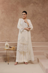 Dressline Luxury Emb Chiffon 3 Piece Suit Festive Wear Semi Stitched Elegance 2025