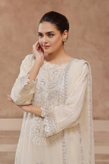 Dressline Luxury Emb Chiffon 3 Piece Suit Festive Wear Semi Stitched Elegance 2025