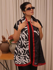 Tng By Md Stole Collection-Huroof Stole (Black)