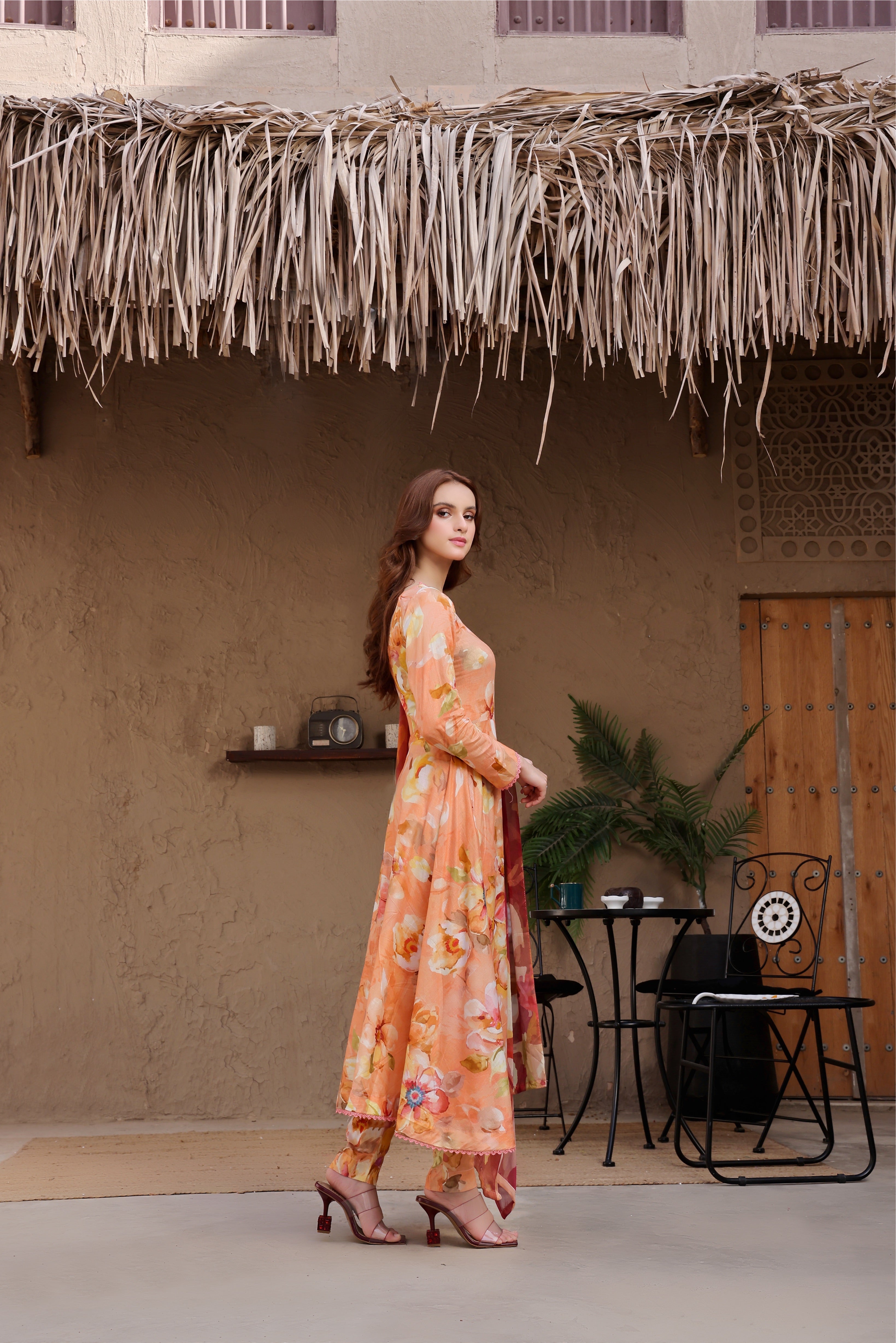 Feathers Unstitched 3 Piece Summer Collection-GARDENIA-FT402
