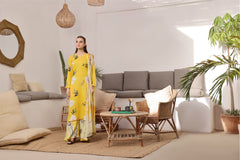 Feathers Unstitched 3 Piece Digital Printed Lawn Summer Suit-QUINCE-FT404