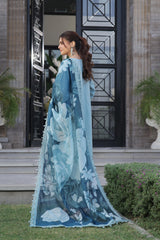 Dressline New Semi Stitched  3 Pcs Premium Emb Chikankari& Laserkari Jacquard Lawn Collection
