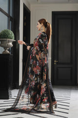 Dressline New Semi Stitched 3 Pcs Premium Boring Lawn Fancy Chikankari & Laserkari Emb Collection