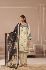 Dressline Launching New Stitched 3 Piece Emb Print Lawn Collection